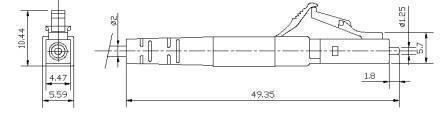 lc connector drawing